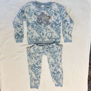 Blue Tie-Dye Be Kind Sweatshirt and Joggers Set size 10